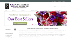 Desktop Screenshot of natureswondersflorist.com